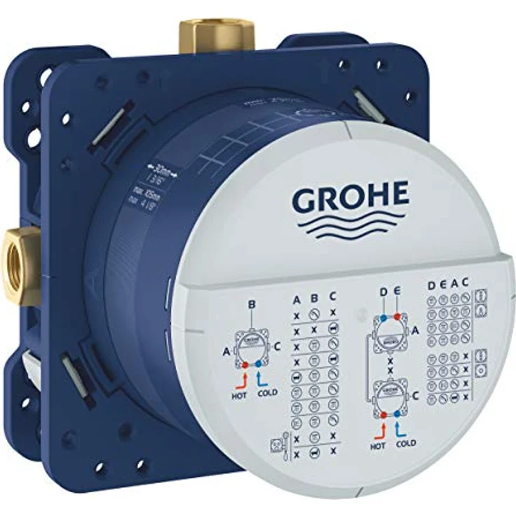 GROHE Rapido SmartBox | UP-Rohinstallation - Unterputz-Einbaukörper | 3 Abgänge 1/2 Zoll | 35600000,Blue – Bild 1