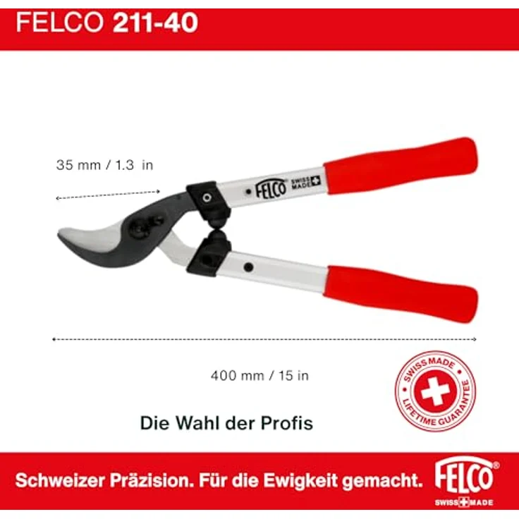 FELCO 211-40 Zweihand-Baumschere aus Aluminium 40cm – Bild 4
