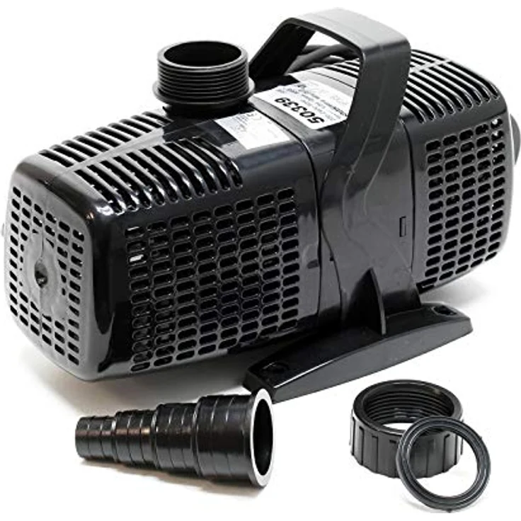 SunSun CQP-8000 ECO Teichpumpe, 8000 l/h Förderleistung, 70 W energiesparend, für Gartenteiche und Bachläufe – Bild 3