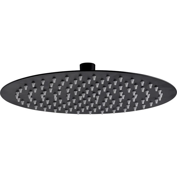 Aloni Kopfbrause SH3040B, Regendusche rund Schwarz matt Ø 40 cm – Bild 1