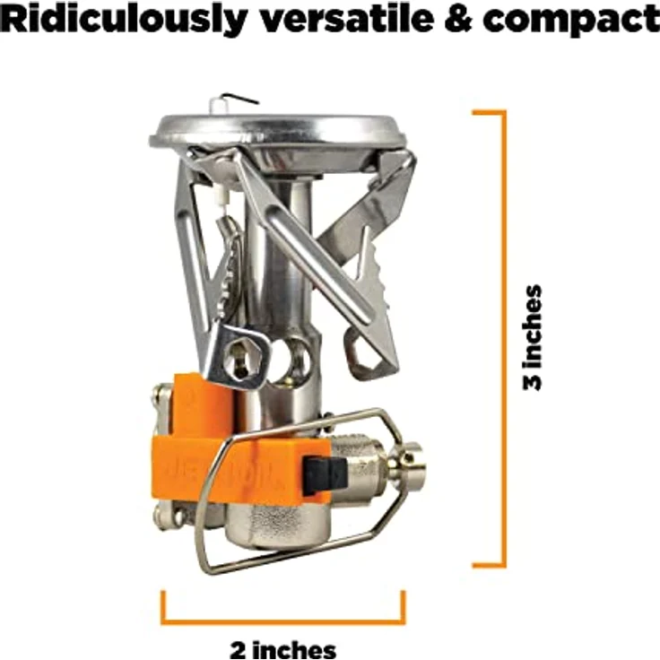Jetboil Flash, Gaskocher mit Piezozündung, 3000 Watt Leistung, kompaktes Packmaß 10,4 x 9,5 cm, geeignet für Butan – Bild 2