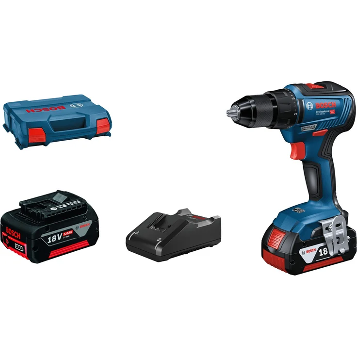 Bosch Professional Akku-Bohrschrauber GSR 18 V-55 2 x 5,0 Ah 06019H520A – Bild 1