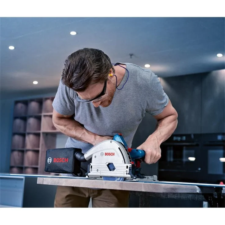 Bosch Professional GKT 18V-52 GC Akku-Tauchkreissäge BITURBO (voreinstellbare Drehzahlstufen, inkl. Connectivity-Modul, ohne Akkus und Ladegerät, in L-BOXX 238) – Bild 5