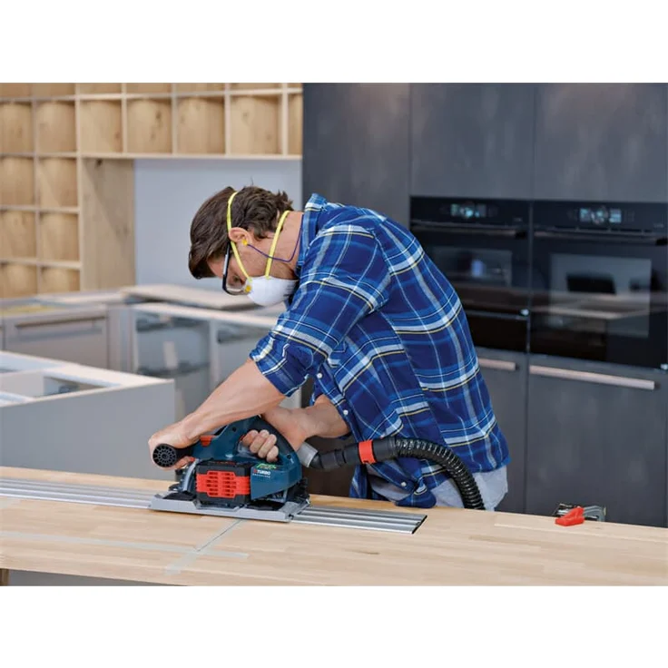 Bosch Professional GKT 18V-52 GC Akku-Tauchkreissäge BITURBO (voreinstellbare Drehzahlstufen, inkl. Connectivity-Modul, ohne Akkus und Ladegerät, in L-BOXX 238) – Bild 3