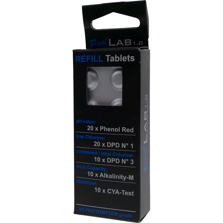 Nachfüllpack Testtabletten für PoolLab 1.0