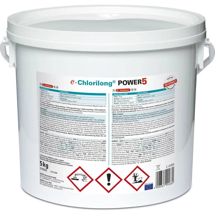 Bayrol e-Chlorilong Power 5 200 g Tabletten - 5kg – Bild 2