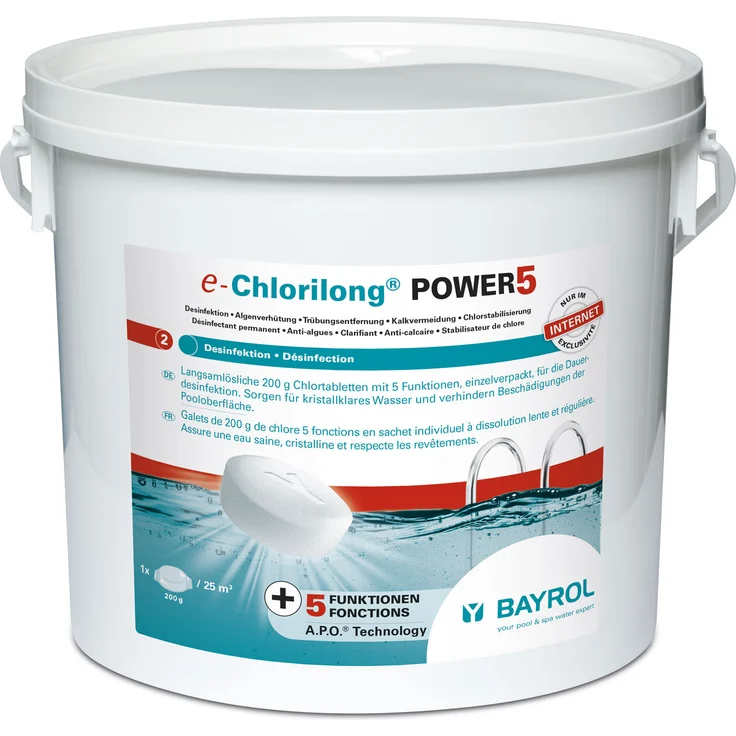 Bayrol e-Chlorilong Power 5 200 g Tabletten - 5kg – Bild 1