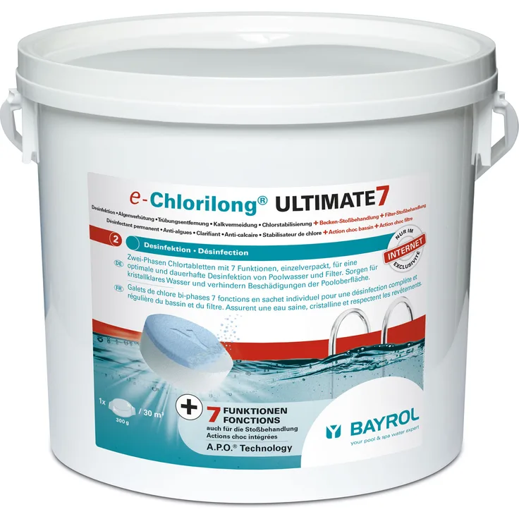 Bayrol e-Chlorilong Ultimate 7 300 g Tabletten - 4,8kg