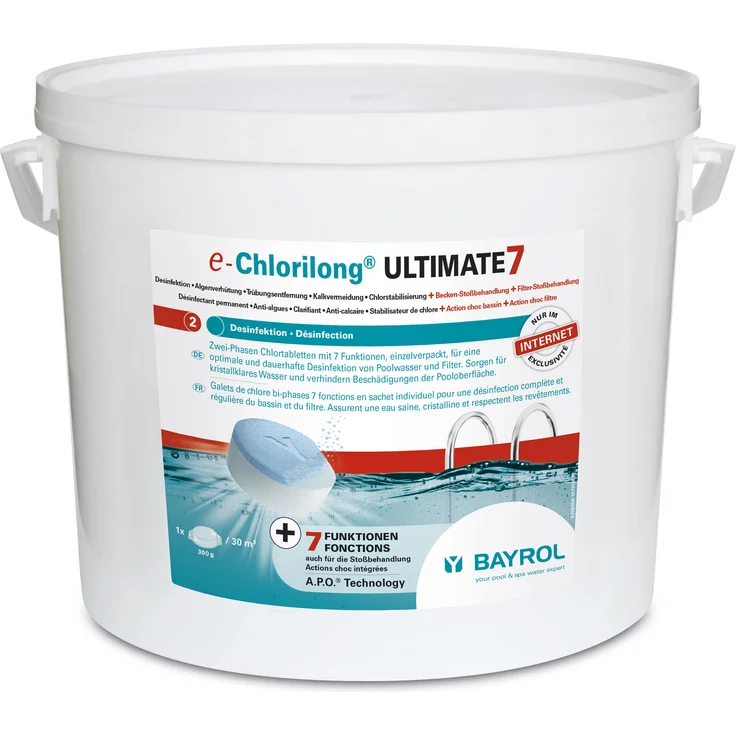 Bayrol e-Chlorilong Ultimate 7 300 g Tabletten - 10,2kg – Bild 1