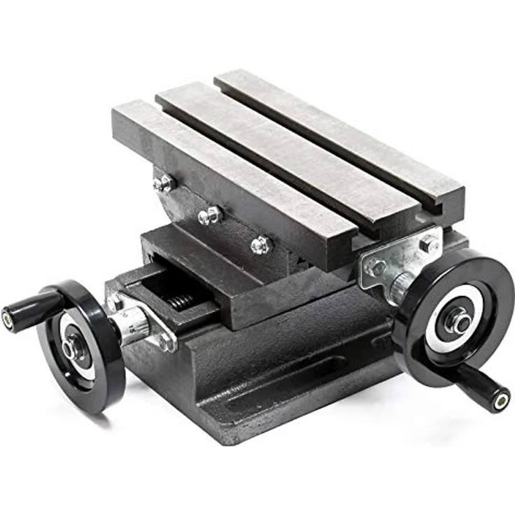 Wiltec - 2-Achsen Kreuztisch 170x85mm Frästisch Koordinatentisch Bohrtisch Fräsständer - Preisvergleich – Bild 1