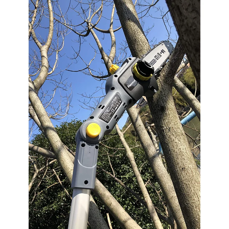 FANZTOOL 20V Li-Ion Akku-Hochentaster mit 2,5Ah Akku-Ladegerät, Höhe bis 5 m, 17 cm Schnittstärke, Schwertlänge 20 cm, leichtes Gewicht 4 kg – Bild 4