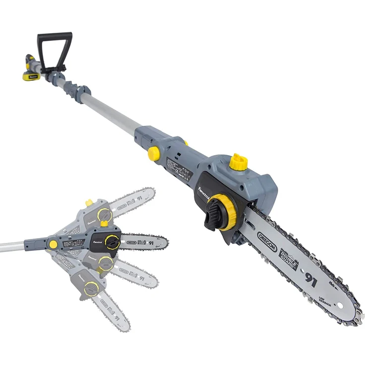 FANZTOOL 20V Li-Ion Akku-Hochentaster mit 2,5Ah Akku-Ladegerät, Höhe bis 5 m, 17 cm Schnittstärke, Schwertlänge 20 cm, leichtes Gewicht 4 kg – Bild 1