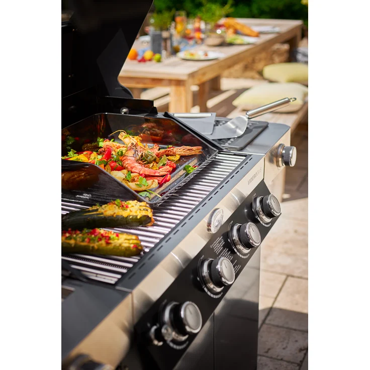 RÖSLE BBQ 25429 Plancha-Grillplatte Gusseisen porzellanemailliert – Bild 2