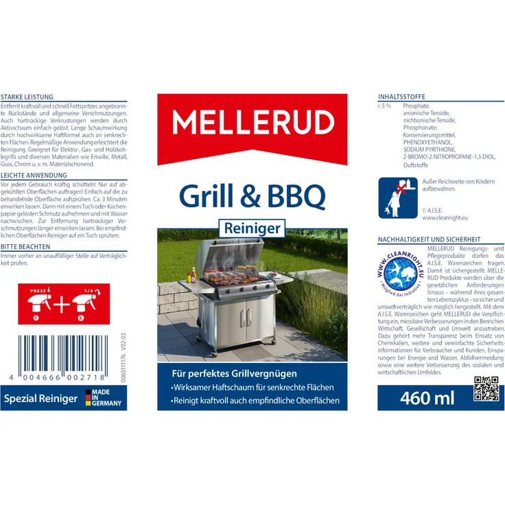 Mellerud Grill & BBQ Reiniger 0,46 l – Bild 5