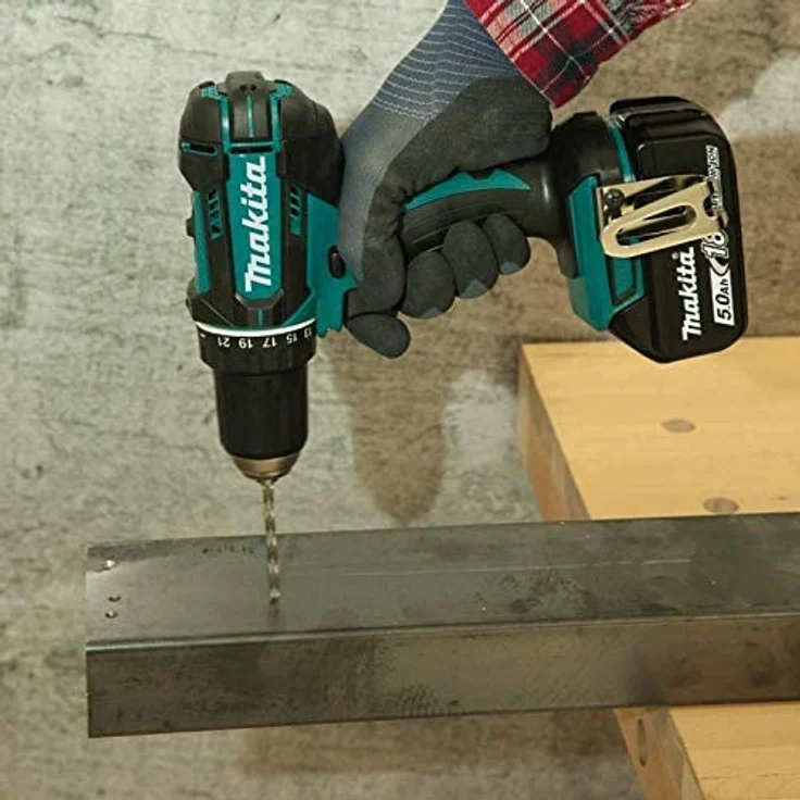 Makita DDF482RMJ Akku-Bohrschrauber 2x18V 4Ah Li-ion + Koffer Makpac, 18 V, blau, silber – Bild 6