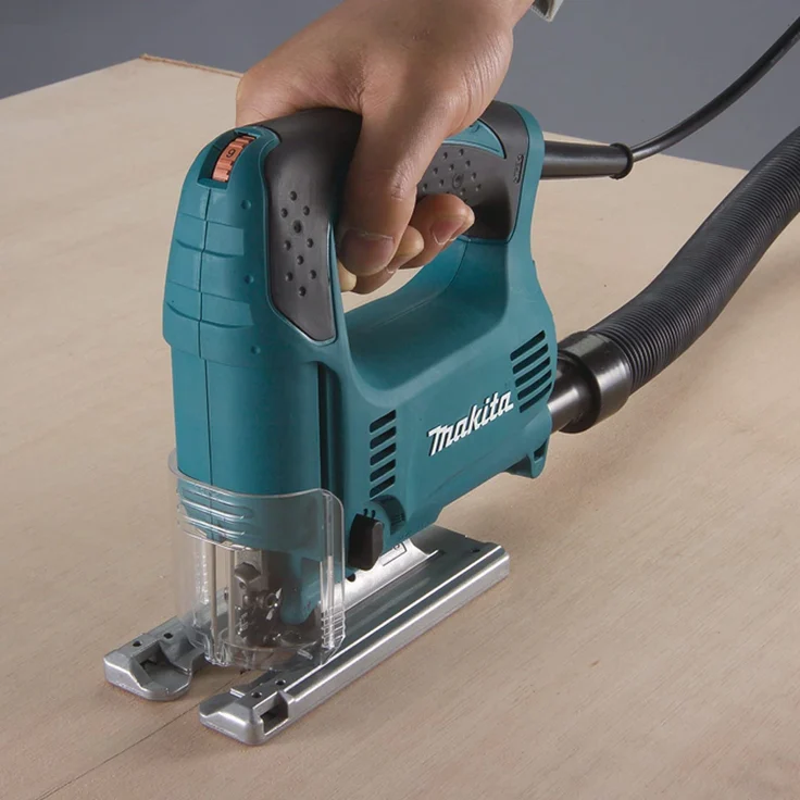 Makita 4329 Pendelhubstichsäge Solo 450 Watt mit Stichsägeblatt und Stiftschlüssel – Bild 7