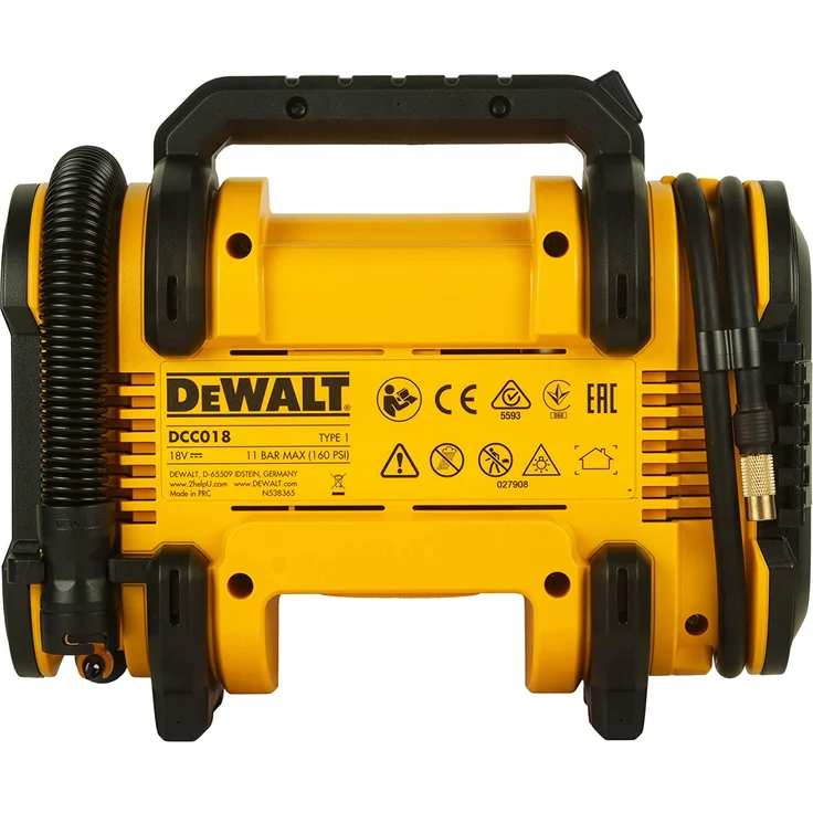 DeWalt Akku-Kompakt-Kompressor DCC018N 11 bar 12 V – Bild 2