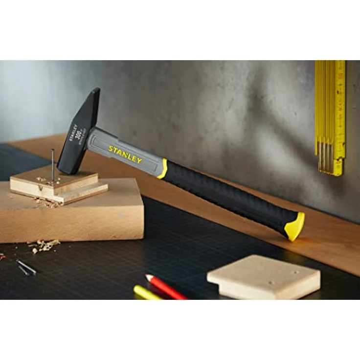 Stanley STHT0-51907 Schlosserhammer Fiberglas 300 g (Länge 295 mm, polierter Kopf) schwarz - Preisvergleich – Bild 2