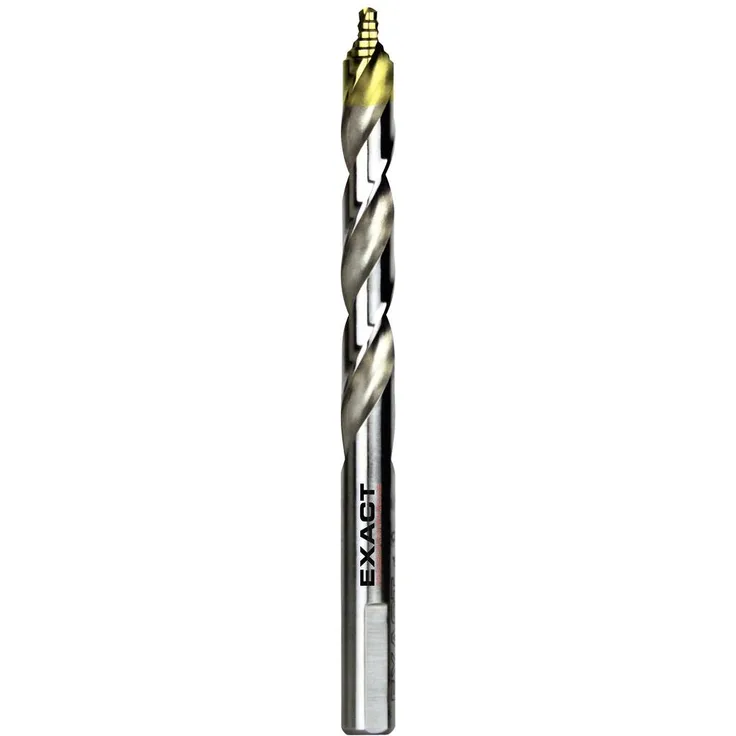 Exact 74870 HSS TIN-TIP Spiralbohrer 7mm DIN 338, 10 Stück mit innovativer STEP-Technologie für präzises Bohren
