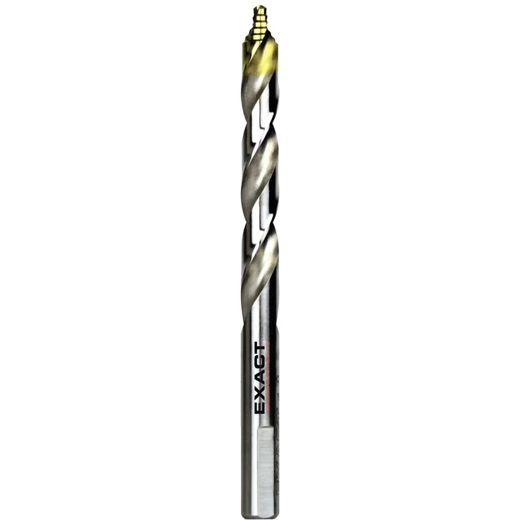 Exact 74870 HSS TIN-TIP Spiralbohrer 7mm DIN 338, 10 Stück mit innovativer STEP-Technologie für präzises Bohren