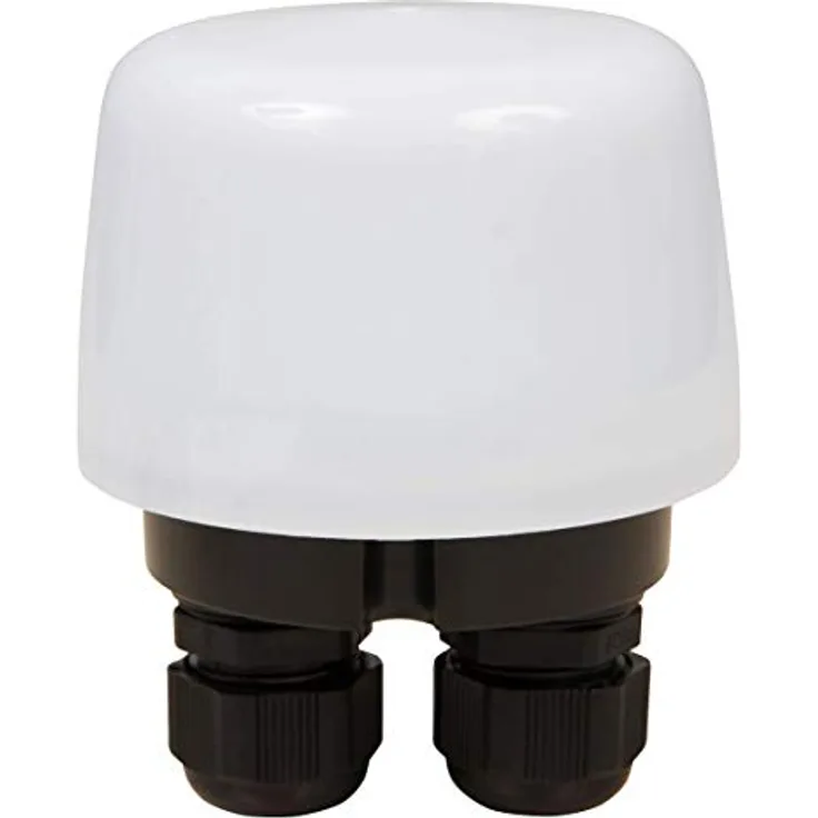 McShine Dämmerungsschalter 230V/15A IP66, variabel 5-50Lux, weiß
