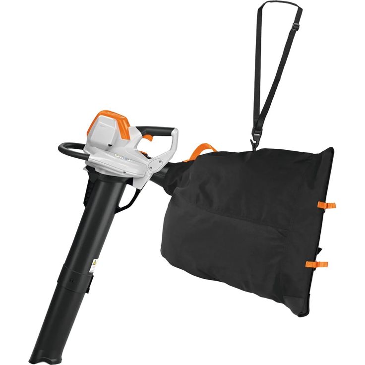 Stihl Akku-Saughäcksler SHA 140, leistungsstark mit variabler Saugleistung, 55 l Fangsack, Orange-Grau