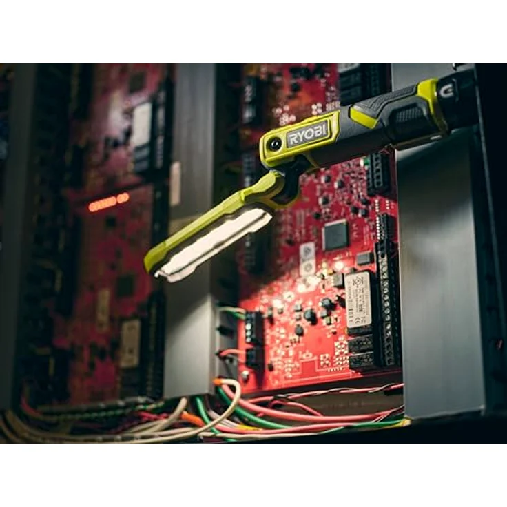 Ryobi RLI4-0 Arbeitsleuchte, 4 V, USB, Lithium, 3 Intensitäten: 500/250/100 Lumen, Magnetfuß (ohne Akku) – Bild 2