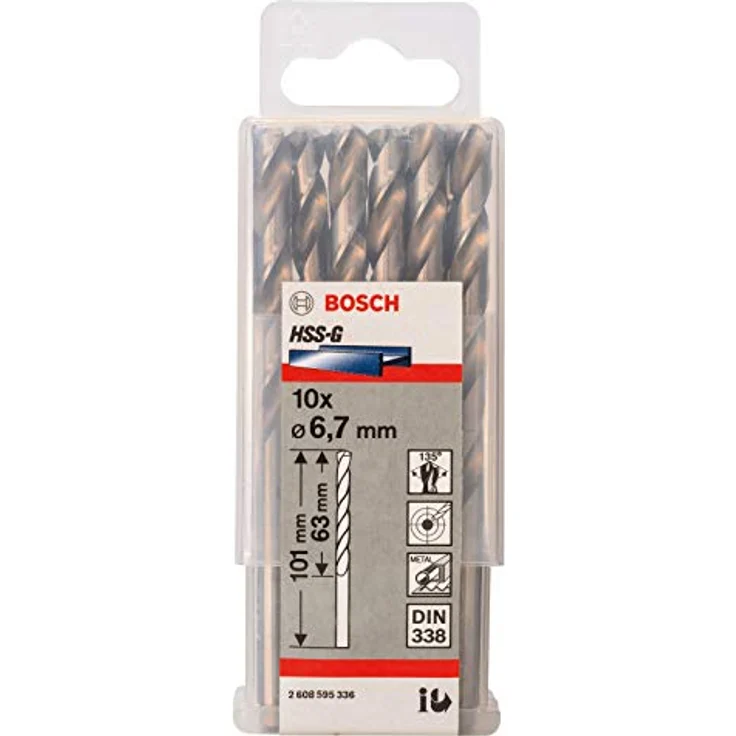 Bosch Professional Metallbohrer HSS-G geschliffen (2 Stück, Ø 3,3 mm) - Preisvergleich – Bild 2