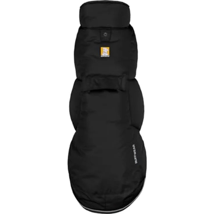 RUFFWEAR Quinzee Regenjacke für kleine Hunde, isolierter Allwetter-Hundemantel, Wasserabweisende Hundejacke, leichte Hundeweste und Tragetasche, Größe S, Obsidianschwarz – Bild 2