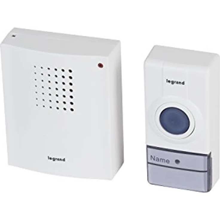 Legrand, Funkklingel-Set schnurlos mit 50m Reichweite, 32 Melodien, Schutzart IP44, batteriebetriebene Klingel, 094250 – Bild 4