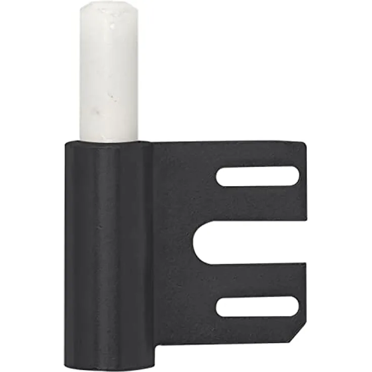 Simonswerk Türband-Rahmenteil V8100 WF, Edelstahl für gefälzte Holztüren an DIN-Stahlzargen, Band ø 15 mm, schwarz