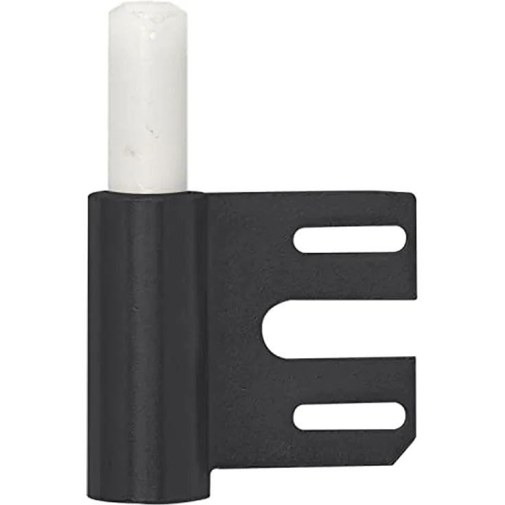 Simonswerk Türband-Rahmenteil V8100 WF, Edelstahl für gefälzte Holztüren an DIN-Stahlzargen, Band ø 15 mm, schwarz – Bild 1