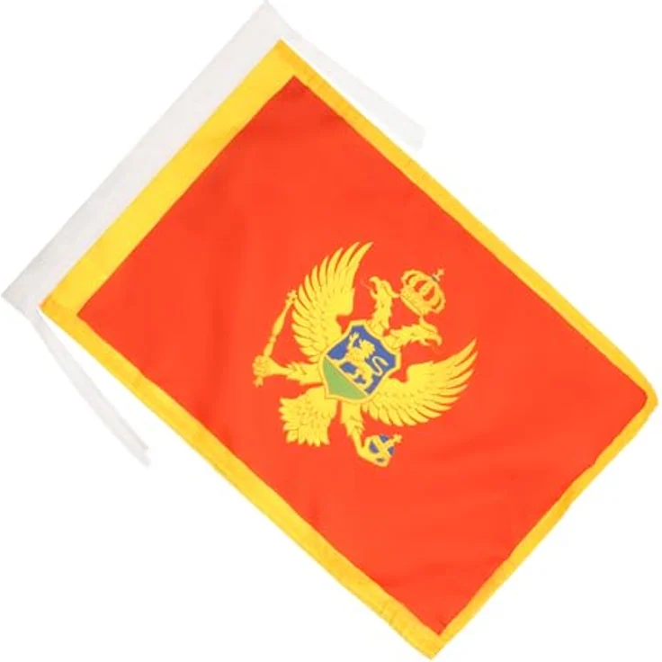 AZ FLAG Flagge Montenegro, 45x30 cm mit Kordel, doppelt genäht und verstärkte Ecken, Polyester 100D – Bild 2