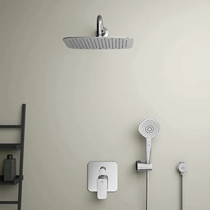 Ideal Standard Ceraplan, Unterputz-Badearmatur in Chrom, mit keramischer Kartusche und Eco-Funktion – Bild 5