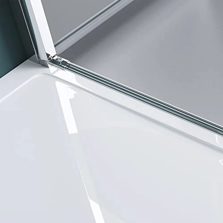 Mai & Mai Dusch-Drehtür Nischentür Duschtür Duschabtrennung 8mm ESG mit NANO T66, 90x195 cm, Klarglas, elegante Doppeldrehtür mit Hebe & Senkmechanismus – Bild 6