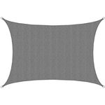 AMANKA UV Sonnensegel 3x4m Rechteckig Wasserdurchlässig - Sonnenschutz Balkon Rechteck Terrassendach Sichtschutz Garten - 4m Sonnendach Pool Pergola Trampolin Wohnwagen Sonnenschutz Terrasse Camping