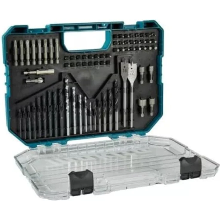 Makita E-15126 Bohrer- und Bit-Set, 75-teilig mit transparentem Etui und verschiedenen Bitgrößen – Bild 2