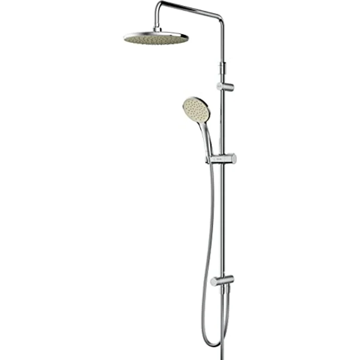 AM.PM Duschsystem Brausegarnitur Hit Duschstange mit Regendusche höhenverstellbar, mattschwarz, Luxuriöses Komplett-Set mit Handbrausenhalter – Bild 3