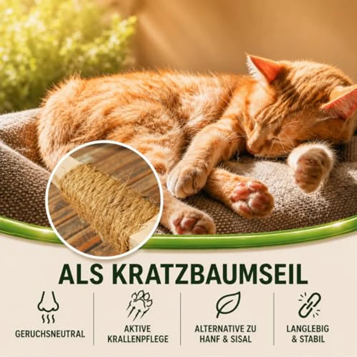 deli4you Kokosseil 3.5 mm x 50 m - Nachwachsender Pflanzenbinder aus Kokosgarn, knotenfest, ideal zum Zusammenbinden von Gräsern und Pflanzen – Bild 5