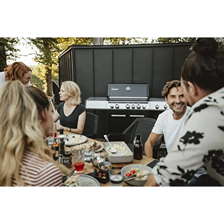 Enders Uniq Pro 3 IK Cruster Gasgrill, Gasgrill mit 800 °C Turbo Zone und Dual-Seitenkocher, schwarz – Bild 2