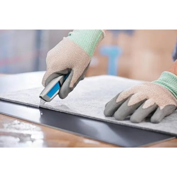 Martor Secunorm 500, Sicherheitsmesser mit Hakenklinge, ergonomischer Aluminiumgriff, automatischer Klingenrückzug – Bild 19
