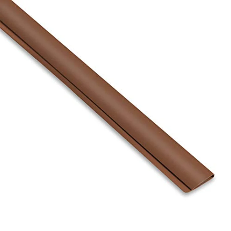 Ribelli PVC Abschlussleiste, 100 cm, braun, frostbeständig und wasserabweisend, 9 Stück – Bild 2