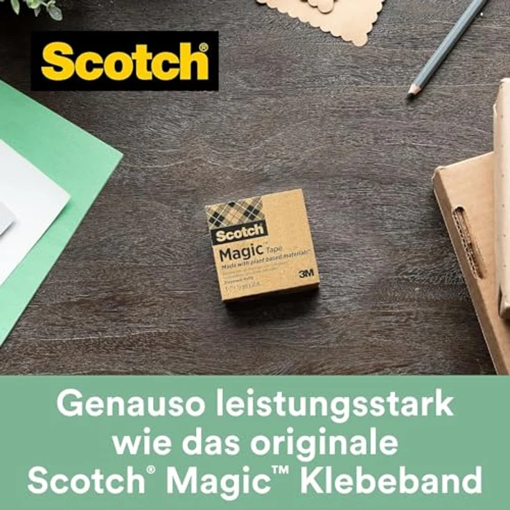 Scotch 900C38G3 Tischabroller, inklusive 3 Rollen Magic Klebeband, 19 mm x 33 m, schwarz - Preisvergleich – Bild 7