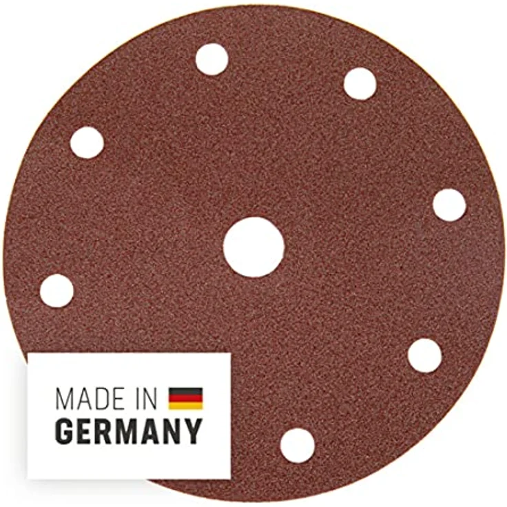 STIER Schleifscheiben Holz D125 / P60 / 8-Loch / 25 Stk., Schleifpapier, Exzenterschleifpapier, Exzenterschleifscheiben, 125mm, Made in Germany – Bild 3