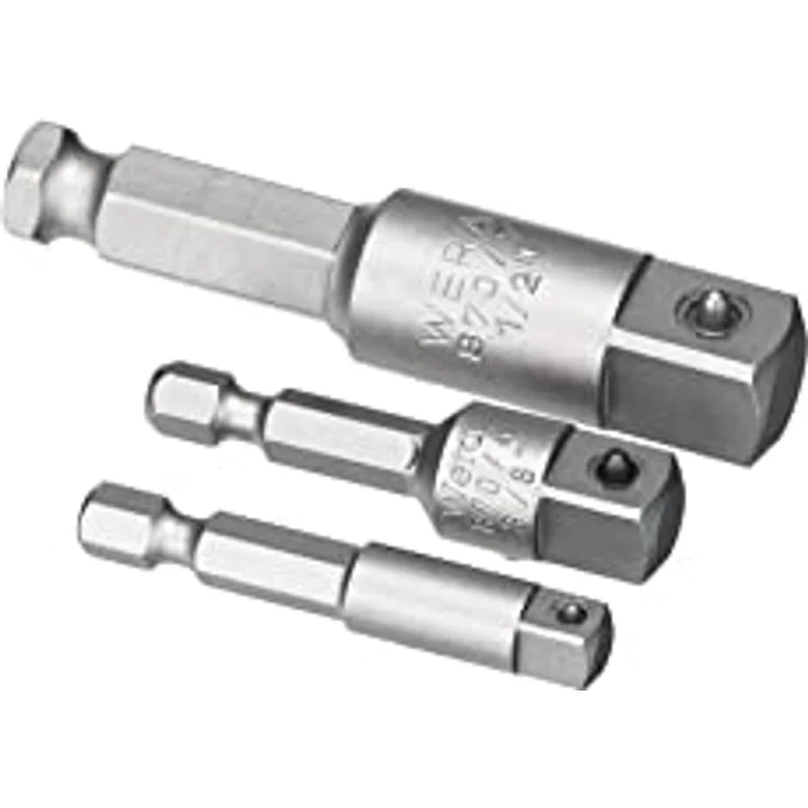 Wera Verbindungs-Set, 1/4", 3/8", 1/2", 6-Kant, Bithalter für Steckschlüsseleinsätze – Bild 6