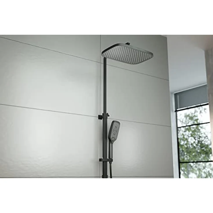 Bernstein Duschsystem 3011 PRO, Duschsäule Thermostat Schwarz - Inkl. Handbrause & Regenduschkopf, Cool-Body-Funktion, Verbrühschutz bei 38°C – Bild 4