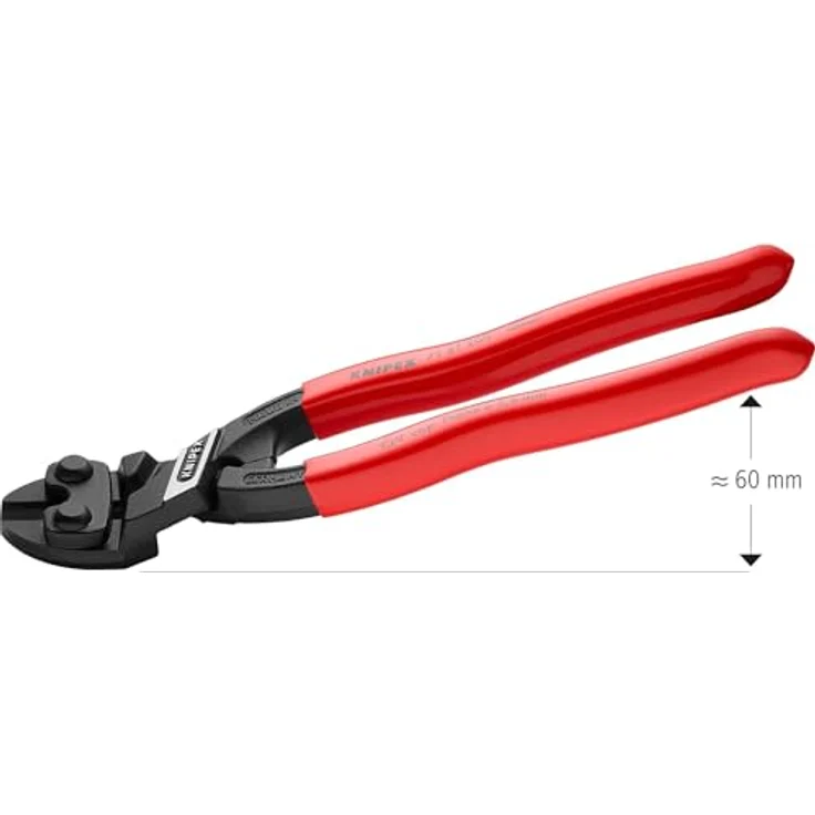 KNIPEX 71 41 200 CoBolt Kompakt-Bolzenschneider mit Kunststoff überzogen schwarz atramentiert 200 mm – Bild 2