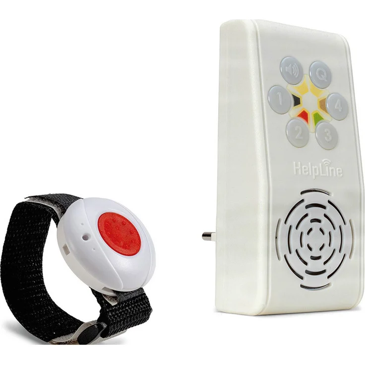HelpLine by Eiflaender & Soehne HELPLINE 230 Hausnotruf mit Notrufarmband und Quittierung Alarmanlage (Angenehme Ruftonmelodien) – Bild 1