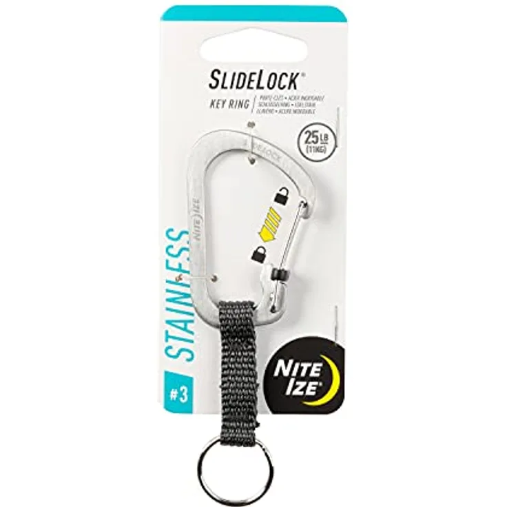NITE Ize Schluessel-Karabiner CSLW3-11-R6 Gr. 3 Silber 1St.