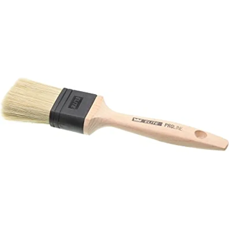 POWERHAUS24 Profi Malerpinsel PROLINE Elite 50 mm, Premium Qualität, für Dispersionsfarben, ergonomischer Griff aus 100% FSC-zertifiziertem Holz